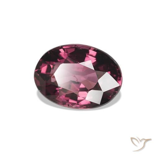 1.02 ct Purple Rhodolite Garnet Stone, Natural Rhodolite Garnet in Oval Facet Shape for Sale