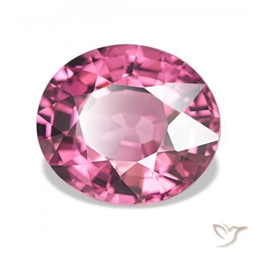 4.66 ct Purple Rhodolite Garnet Stone, Natural Rhodolite Garnet in Oval Facet Shape for Sale