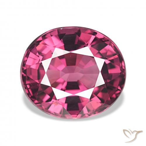 4.30 ct Purple Rhodolite Garnet Gemstone, Rhodolite Garnet Gem in Oval Facet Shape for Sale.