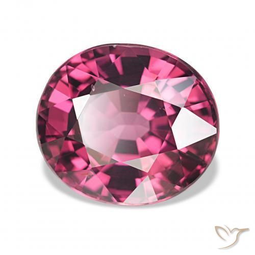 4.30 ct Purple Rhodolite Garnet Stone, Natural Rhodolite Garnet in Oval Facet Shape for Sale