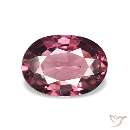 0.98 ct Purple Rhodolite Garnet Gemstone, Rhodolite Garnet Gem in Oval Facet Shape for Sale.