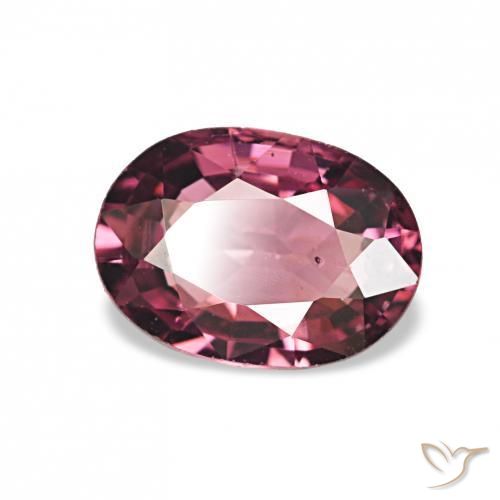 0.98 ct Purple Rhodolite Garnet Stone, Natural Rhodolite Garnet in Oval Facet Shape for Sale