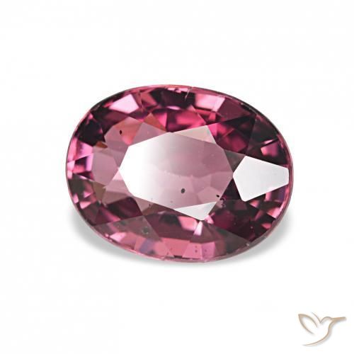 1.19 ct Red Rhodolite Garnet Stone, Natural Rhodolite Garnet in Oval Facet Shape for Sale