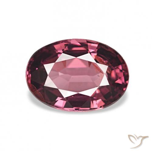 1.05ct Medium Red Rhodolite Garnet, Oval, VS