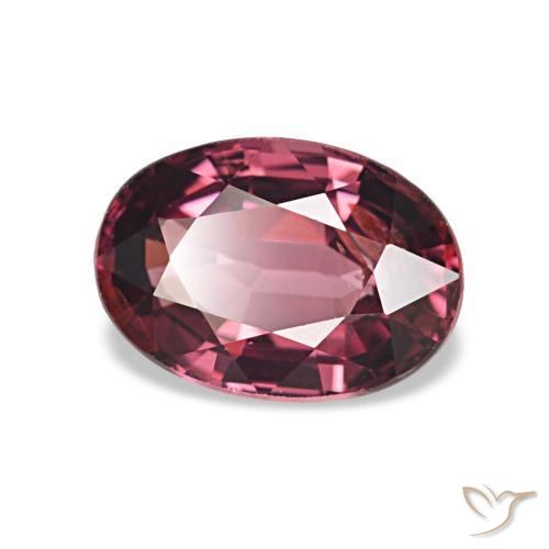 1.05 ct Red Rhodolite Garnet Stone, Natural Rhodolite Garnet in Oval Facet Shape for Sale