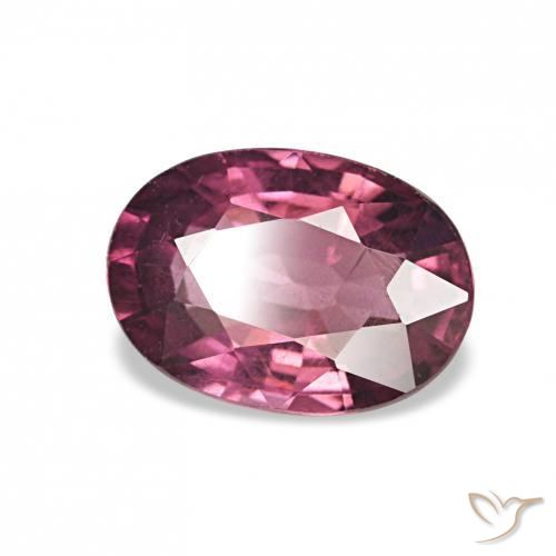 1.05 ct Red Rhodolite Garnet Stone, Natural Rhodolite Garnet in Oval Facet Shape for Sale