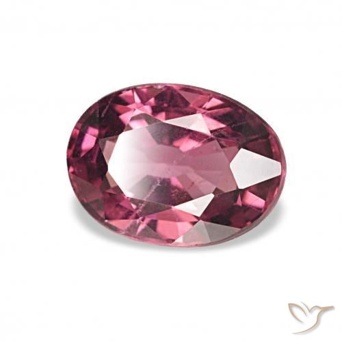 1.03 ct Red Rhodolite Garnet Stone, Natural Rhodolite Garnet in Oval Facet Shape for Sale