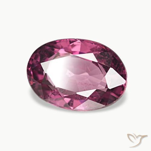 1.08 ct Purple Rhodolite Garnet Stone, Natural Rhodolite Garnet in Oval Facet Shape for Sale