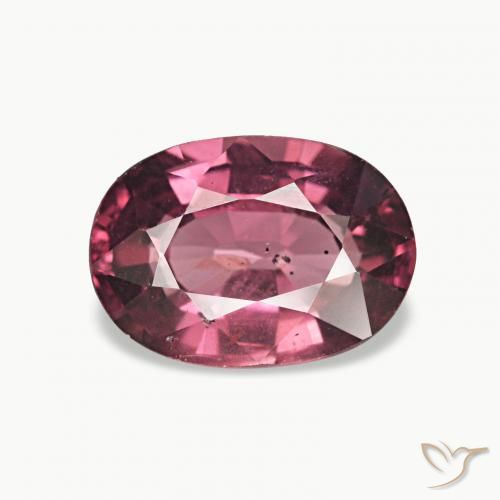 1.15 ct Red Rhodolite Garnet Gemstone, Rhodolite Garnet Gem in Oval Facet Shape for Sale.