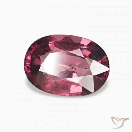 1.15 ct Red Rhodolite Garnet Stone, Natural Rhodolite Garnet in Oval Facet Shape for Sale
