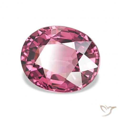 2.33 ct Purple Rhodolite Garnet Stone, Natural Rhodolite Garnet in Oval Facet Shape for Sale