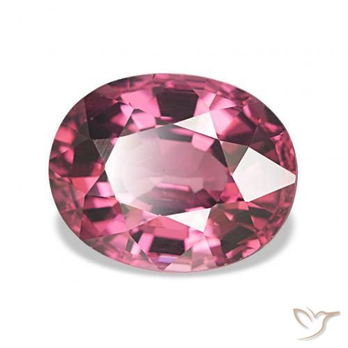 2.65 ct Purple Rhodolite Garnet Stone, Natural Rhodolite Garnet in Oval Facet Shape for Sale