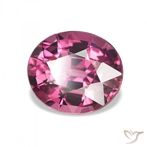 2.19 ct Purple Rhodolite Garnet Stone, Natural Rhodolite Garnet in Oval Facet Shape for Sale