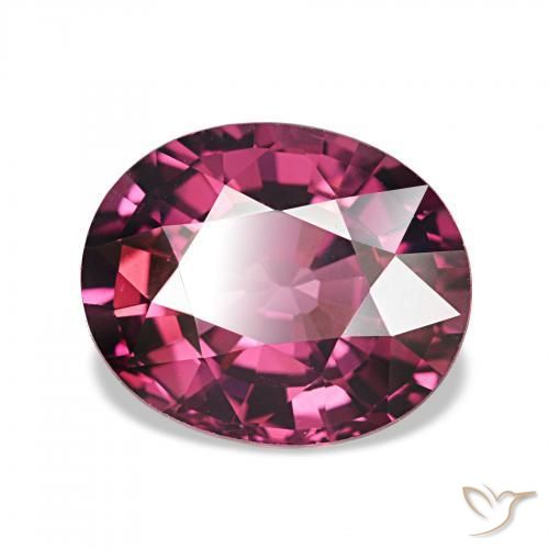 2.51 ct Purple Rhodolite Garnet Stone, Natural Rhodolite Garnet in Oval Facet Shape for Sale