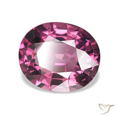 2.50 ct Purple Rhodolite Garnet Stone, Natural Rhodolite Garnet in Oval Facet Shape for Sale