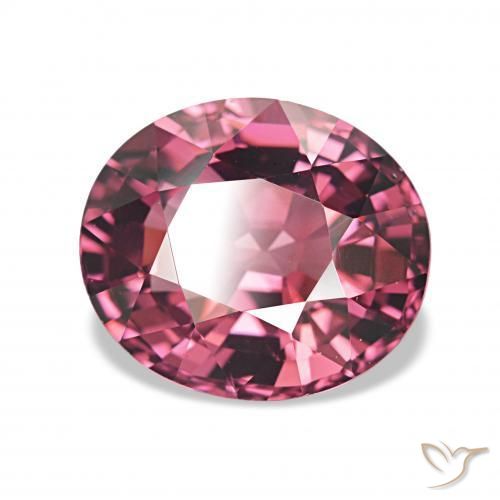 2.77 ct Purple Rhodolite Garnet Stone, Natural Rhodolite Garnet in Oval Facet Shape for Sale