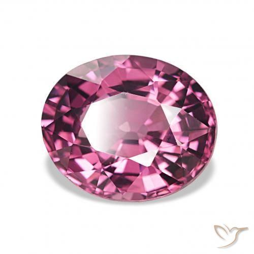 2.36 ct Purple Rhodolite Garnet Stone, Natural Rhodolite Garnet in Oval Facet Shape for Sale