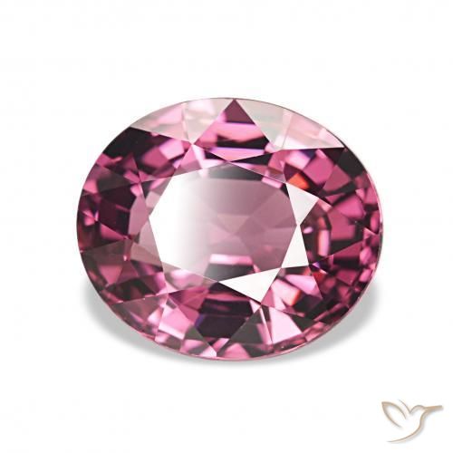 2.05 ct Purple Rhodolite Garnet Stone, Natural Rhodolite Garnet in Oval Facet Shape for Sale