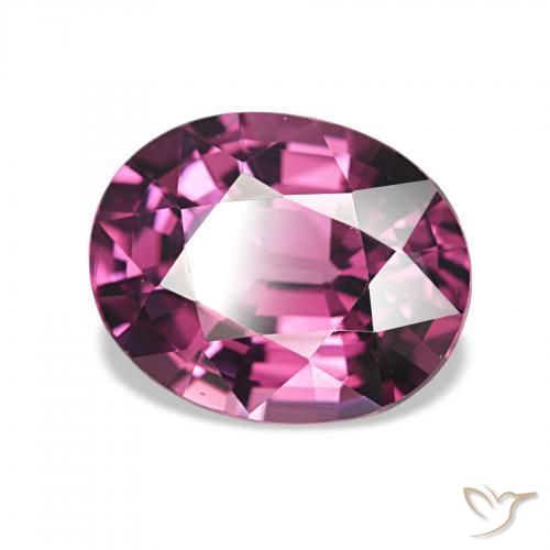 2.15 ct Purple Rhodolite Garnet Stone, Natural Rhodolite Garnet in Oval Facet Shape for Sale