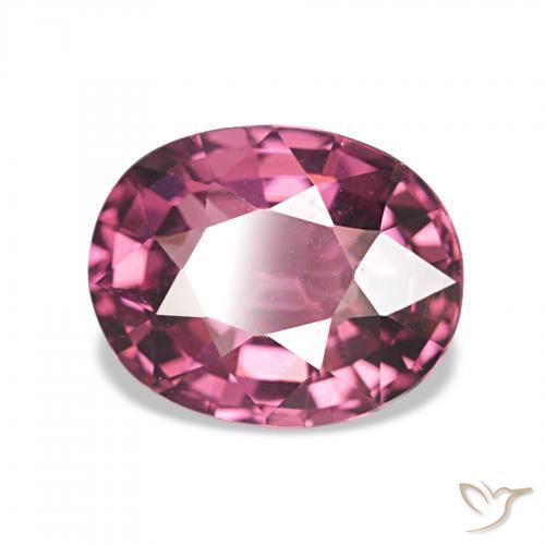 2.25 ct Purple Rhodolite Garnet Stone, Natural Rhodolite Garnet in Oval Facet Shape for Sale