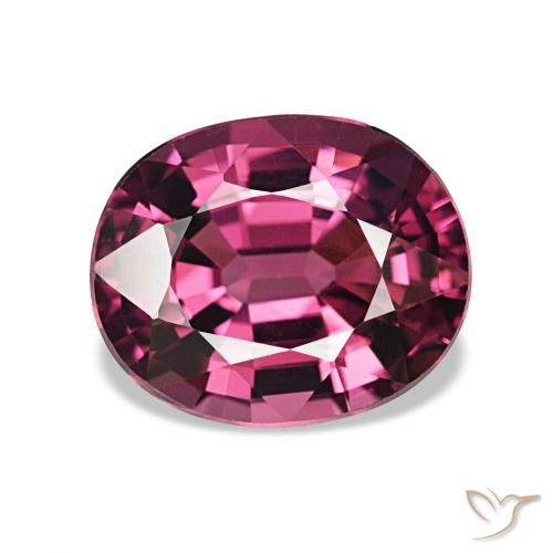2.76ct Reddish Purple Rhodolite Garnet, Oval, VVS