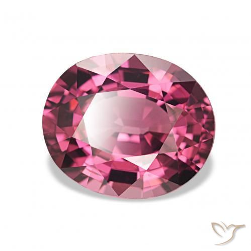 2.75 ct Purple Rhodolite Garnet Stone, Natural Rhodolite Garnet in Oval Facet Shape for Sale