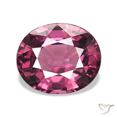 2.78ct Dark Purple Rhodolite Garnet, Oval, VVS