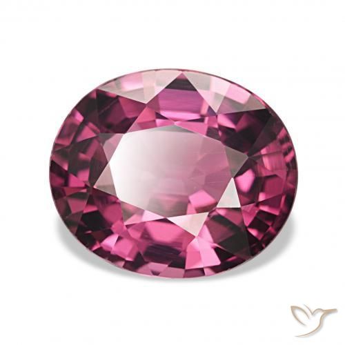 2.78 ct Purple Rhodolite Garnet Stone, Natural Rhodolite Garnet in Oval Facet Shape for Sale