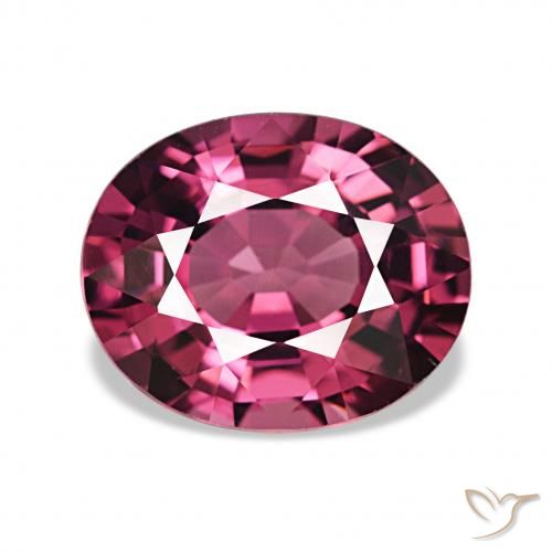 2.47ct Medium Red Rhodolite Garnet, Oval, VVS