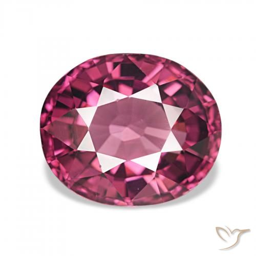2.64ct Raspberry Red Rhodolite Garnet, Oval, VVS