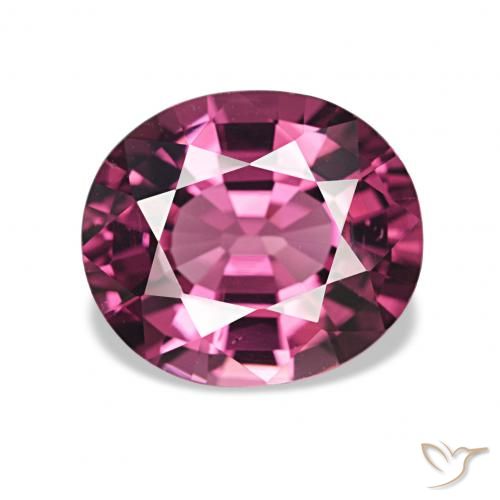 2.17ct Medium Red Rhodolite Garnet, Oval, VVS