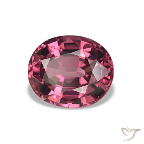 2.75 ct Red Rhodolite Garnet Stone, Natural Rhodolite Garnet in Oval Facet Shape for Sale