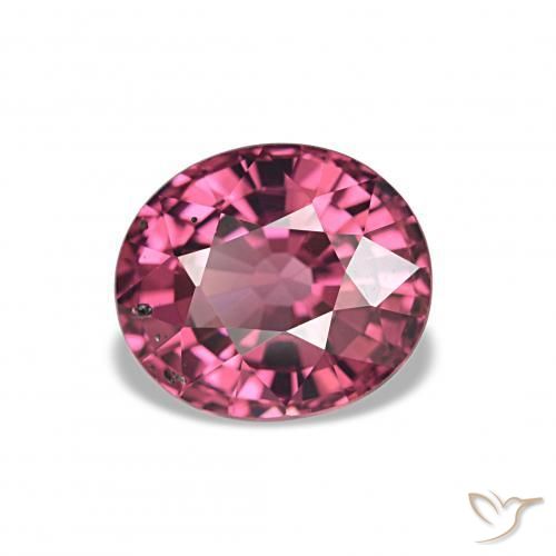 2.44 ct Red Rhodolite Garnet Stone, Natural Rhodolite Garnet in Oval Facet Shape for Sale