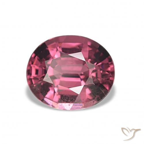 2.66 ct Red Rhodolite Garnet Stone, Natural Rhodolite Garnet in Oval Facet Shape for Sale