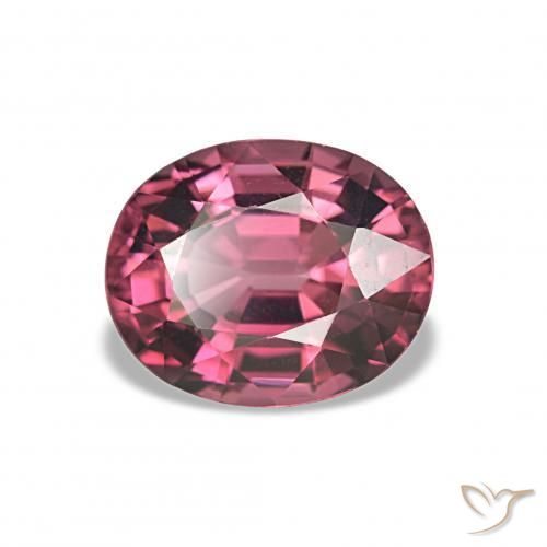 2.46 ct Red Rhodolite Garnet Stone, Natural Rhodolite Garnet in Oval Facet Shape for Sale