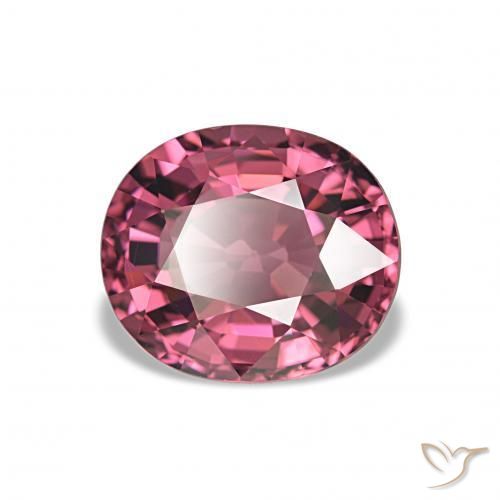 2.67 ct Red Rhodolite Garnet Stone, Natural Rhodolite Garnet in Oval Facet Shape for Sale