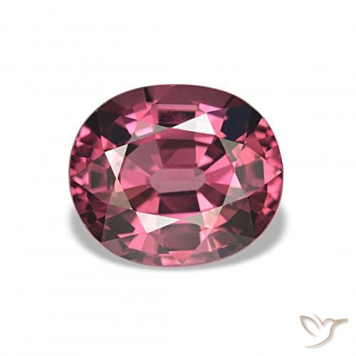 2.65 ct Purple Rhodolite Garnet Gemstone, Rhodolite Garnet Gem in Oval Facet Shape for Sale.