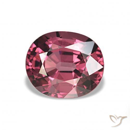 2.65 ct Purple Rhodolite Garnet Stone, Natural Rhodolite Garnet in Oval Facet Shape for Sale