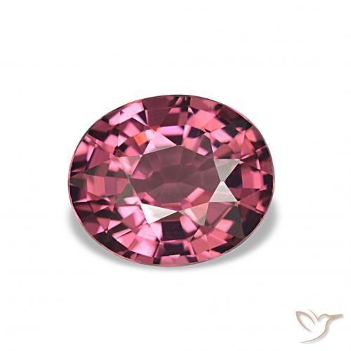 2.20 ct Purple Rhodolite Garnet Gemstone, Rhodolite Garnet Gem in Oval Facet Shape for Sale.