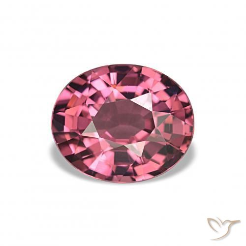 2.20 ct Purple Rhodolite Garnet Stone, Natural Rhodolite Garnet in Oval Facet Shape for Sale