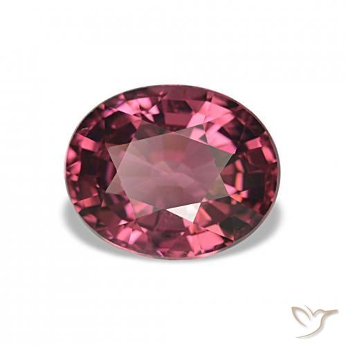 2.77 ct Purple Rhodolite Garnet Stone, Natural Rhodolite Garnet in Oval Facet Shape for Sale