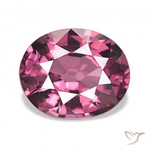 2.48 ct Purple Rhodolite Garnet Gemstone, Rhodolite Garnet Gem in Oval Facet Shape for Sale.