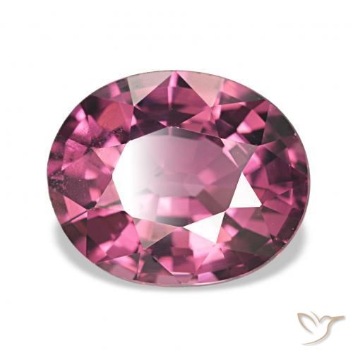 2.48 ct Purple Rhodolite Garnet Stone, Natural Rhodolite Garnet in Oval Facet Shape for Sale