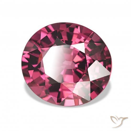 4.82 ct Red Rhodolite Garnet Stone, Natural Rhodolite Garnet in Oval Facet Shape for Sale