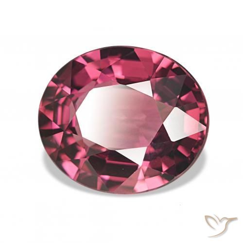 4.58 ct Red Rhodolite Garnet Stone, Natural Rhodolite Garnet in Oval Facet Shape for Sale