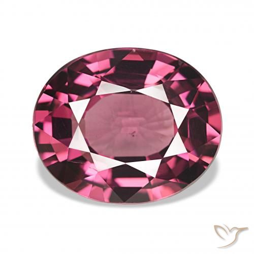 4.78 ct Red Rhodolite Garnet Gemstone, Rhodolite Garnet Gem in Oval Facet Shape for Sale.