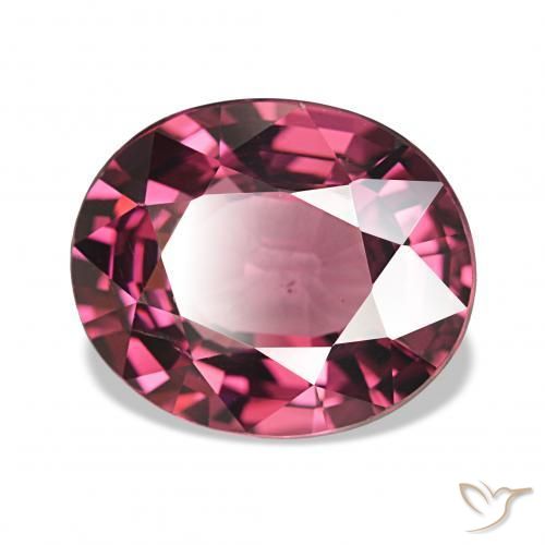 4.78 ct Red Rhodolite Garnet Stone, Natural Rhodolite Garnet in Oval Facet Shape for Sale