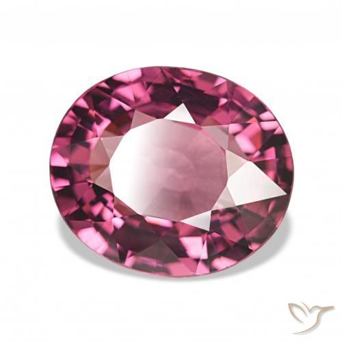 4.13 ct Red Rhodolite Garnet Stone, Natural Rhodolite Garnet in Oval Facet Shape for Sale