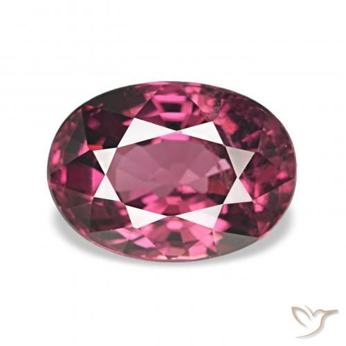 1.20ct Medium Red Rhodolite Garnet, Oval, VS