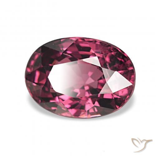 1.20 ct Red Rhodolite Garnet Stone, Natural Rhodolite Garnet in Oval Facet Shape for Sale